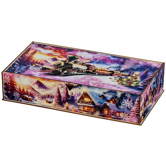 Сладкий новогодний подарок Снежный экспресс (Взрослым)